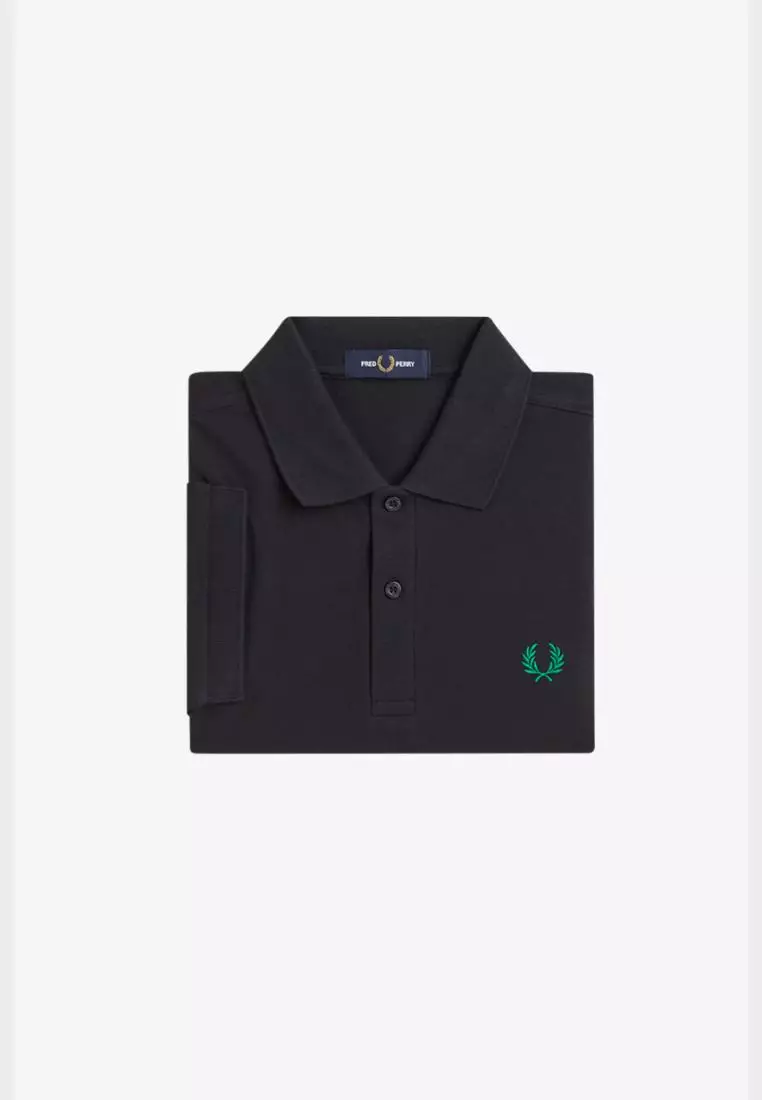 Fred Perry M6000 The Twin Tipped Fred Perry Shirt (Navy / Sport Green)