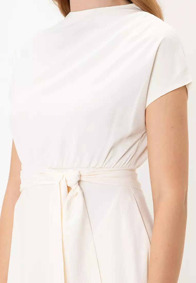 High Neck Midi Dress