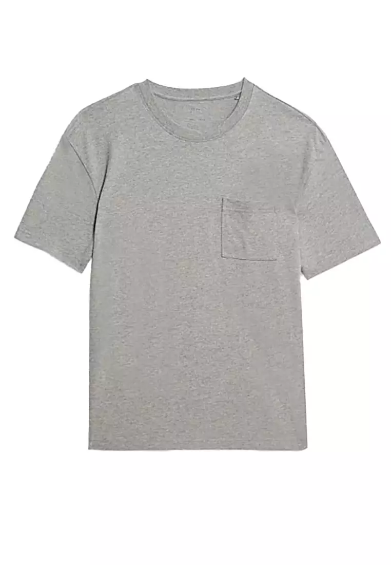 Pure Cotton Midweight Pocket T-shirt