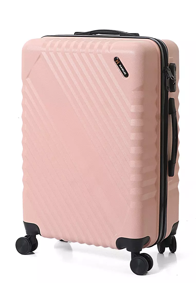 Carlton Koper Cabin Hardcase Unisex Size 24Inch Suitcase Combination Lock Large Compartment  ORIGINAL - Light Coral