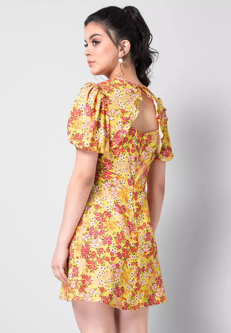 FabAlley Floral Cut Out Back Dress 2023 Buy FabAlley Online