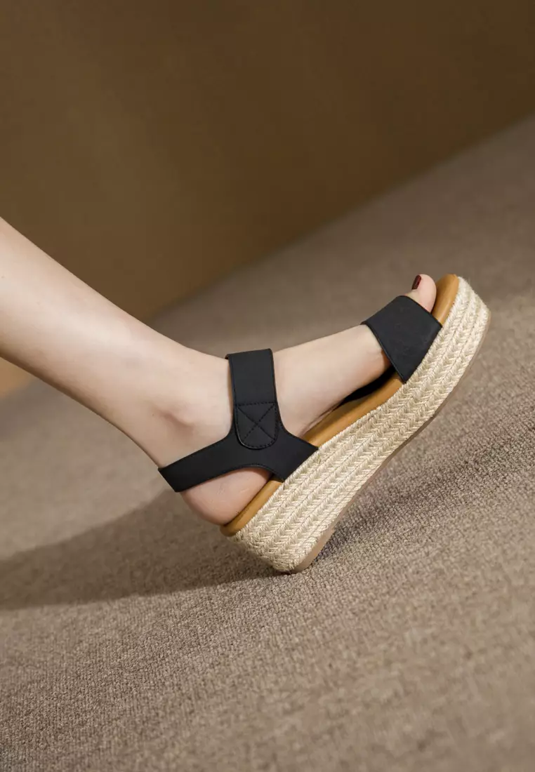 Buy Twenty Eight Shoes Snap Strap Wedge Espadrilles ALM30355 2024 Online ZALORA Singapore
