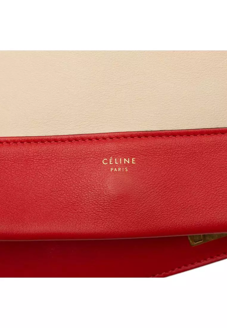 Pre-Loved Celine Medium Shiny Smooth Calfskin Frame Shoulder Bag