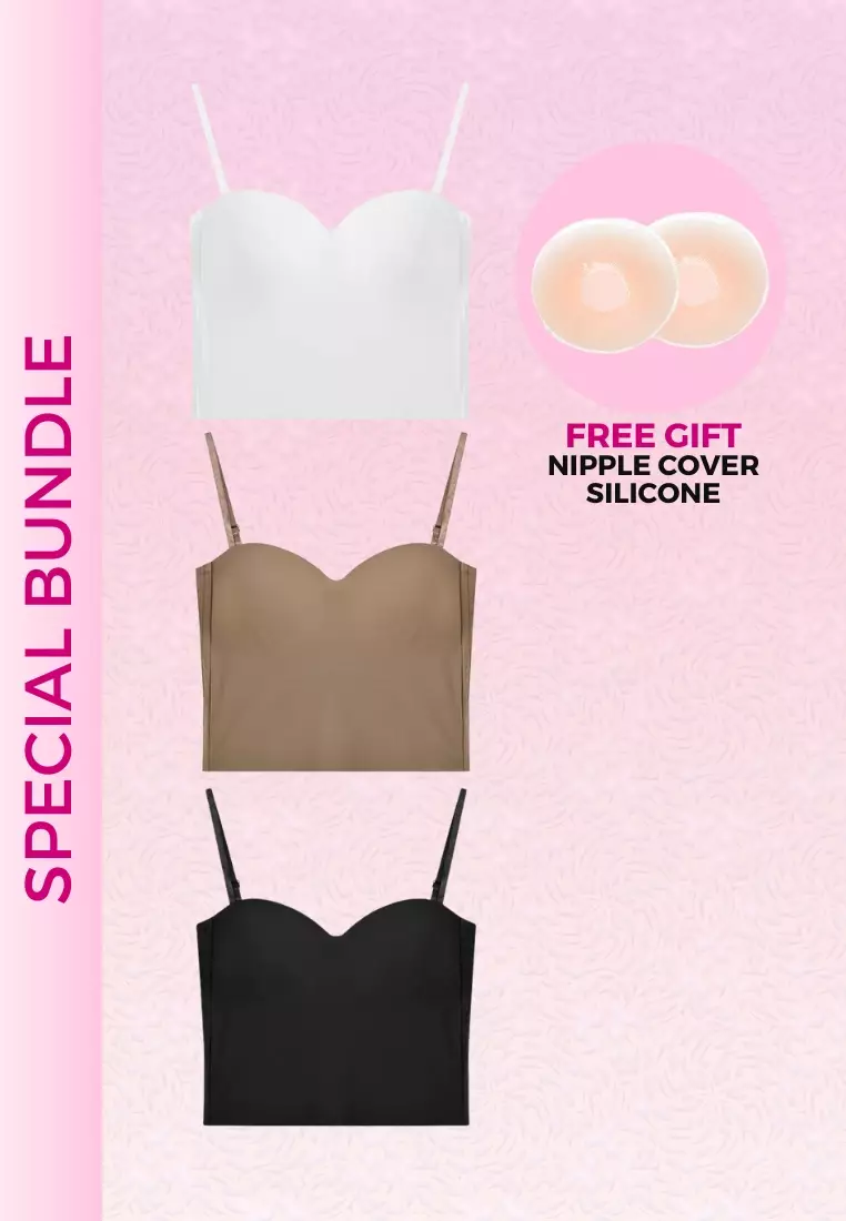 3 Pack Premium Alivia Corset Top Bralette Top Bundle B