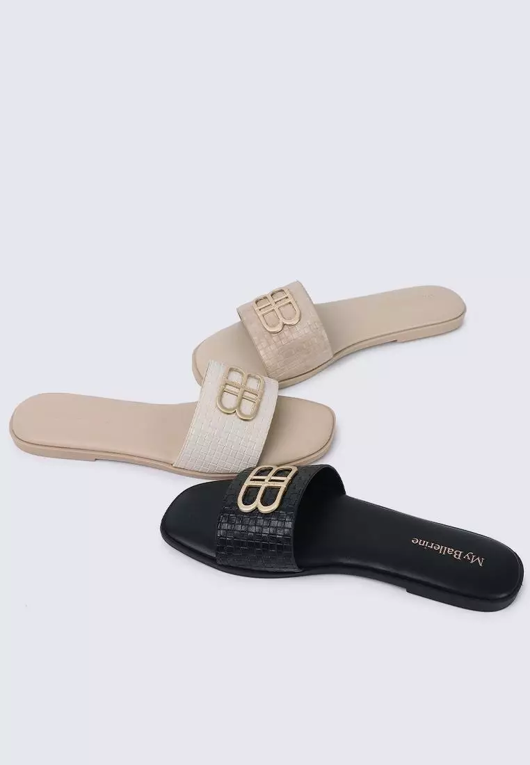 My Ballerine Ines Comfy Sandals In Almond
