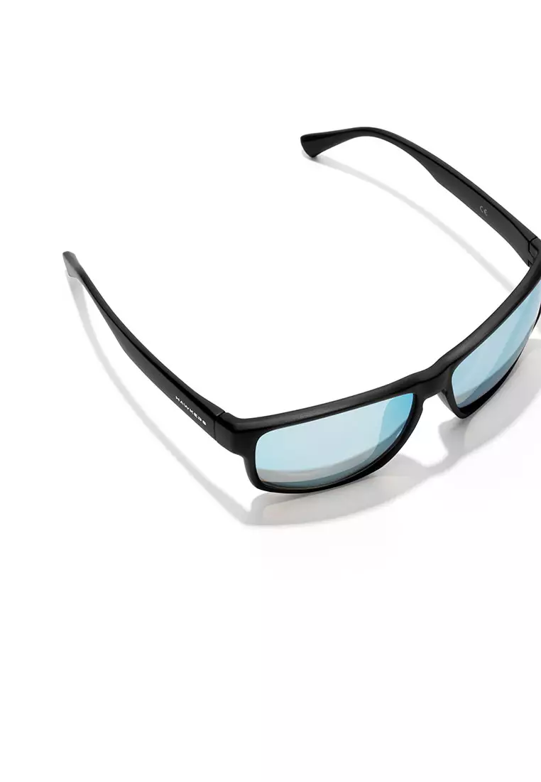 HAWKERS Black Chrome FASTER Sunglasses for Men and Women. UV400 Protection. Official Product Designed in Spain