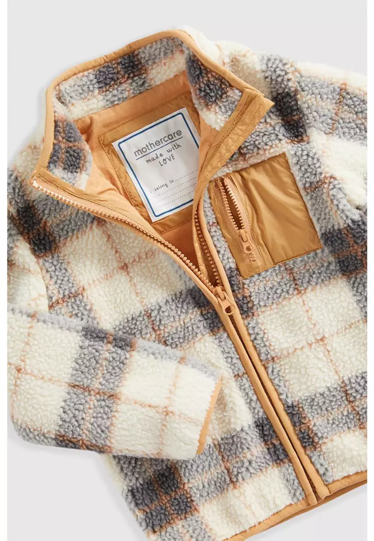 Checked Fleece Jacket