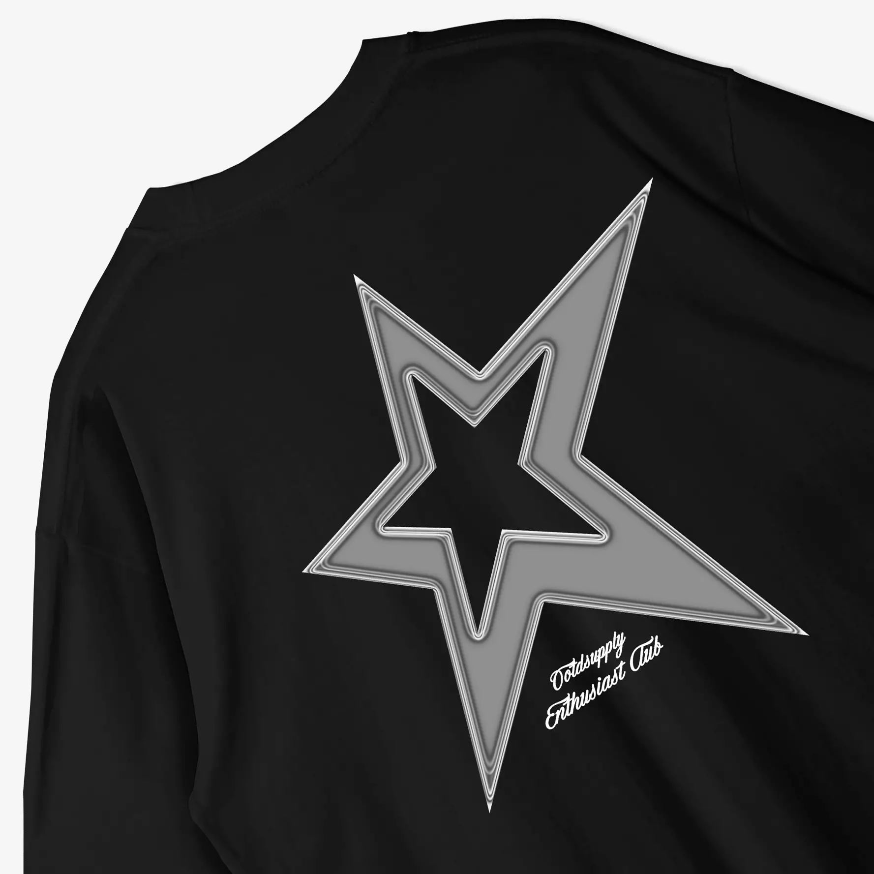 OOTDSUPPLY Oversized Tshirt Alpha Star Black & Benhur l Kaos Oversize Pria dan Wanita OVZ190