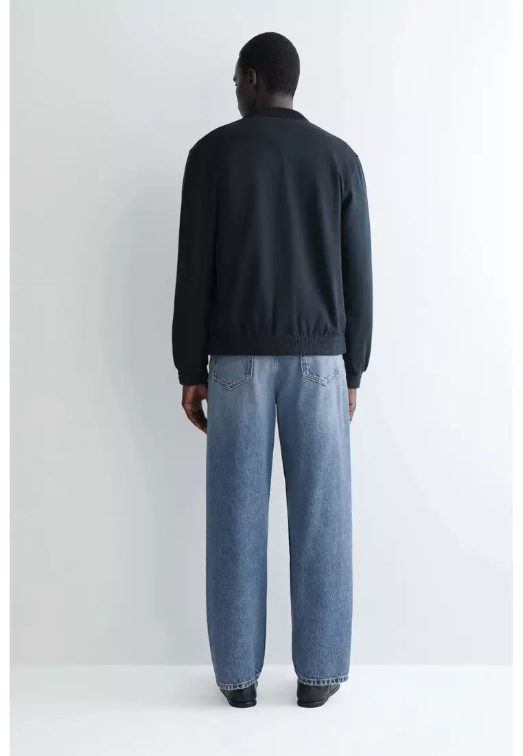 JERSEY HARRINGTON JACKET