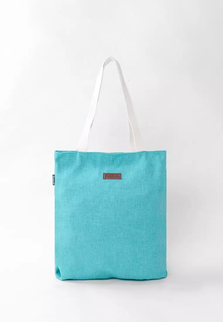 Totebag Wanita Tas Wanita Penutup Resleting Ellieja Series Biru