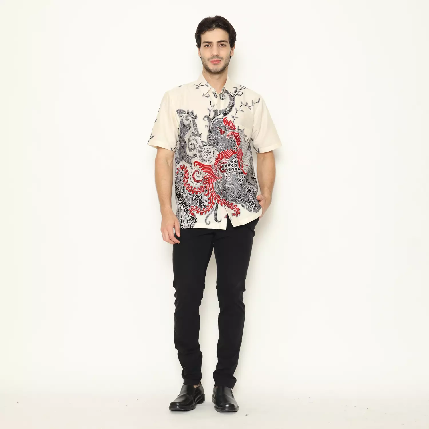 Kemeja Batik Pria - Bhatara Batik Nizar - Atasan Kemeja Batik Lengan Pendek