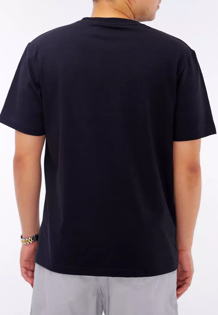 Round Neck Streaky Short Sleeves