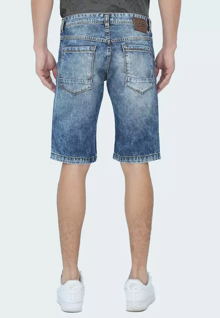 LGS - Celana Pendek - Short Jeans - Blue Washed Denim - JSS.293.P080.A690.C