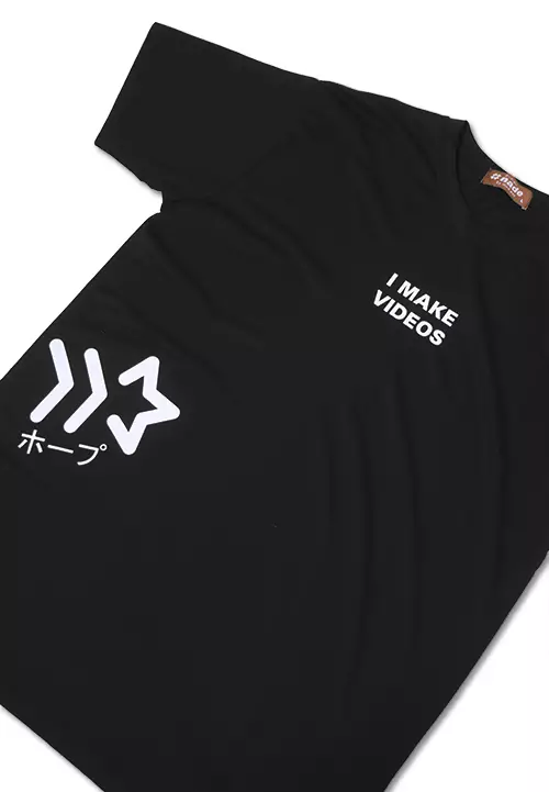 Nade NT309 I Make Videos Hitam Kaos anti kusut Pria