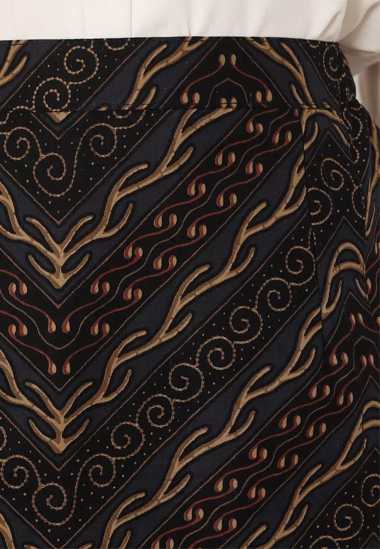 Enzy Batik Rok Batik Wardhana - Black