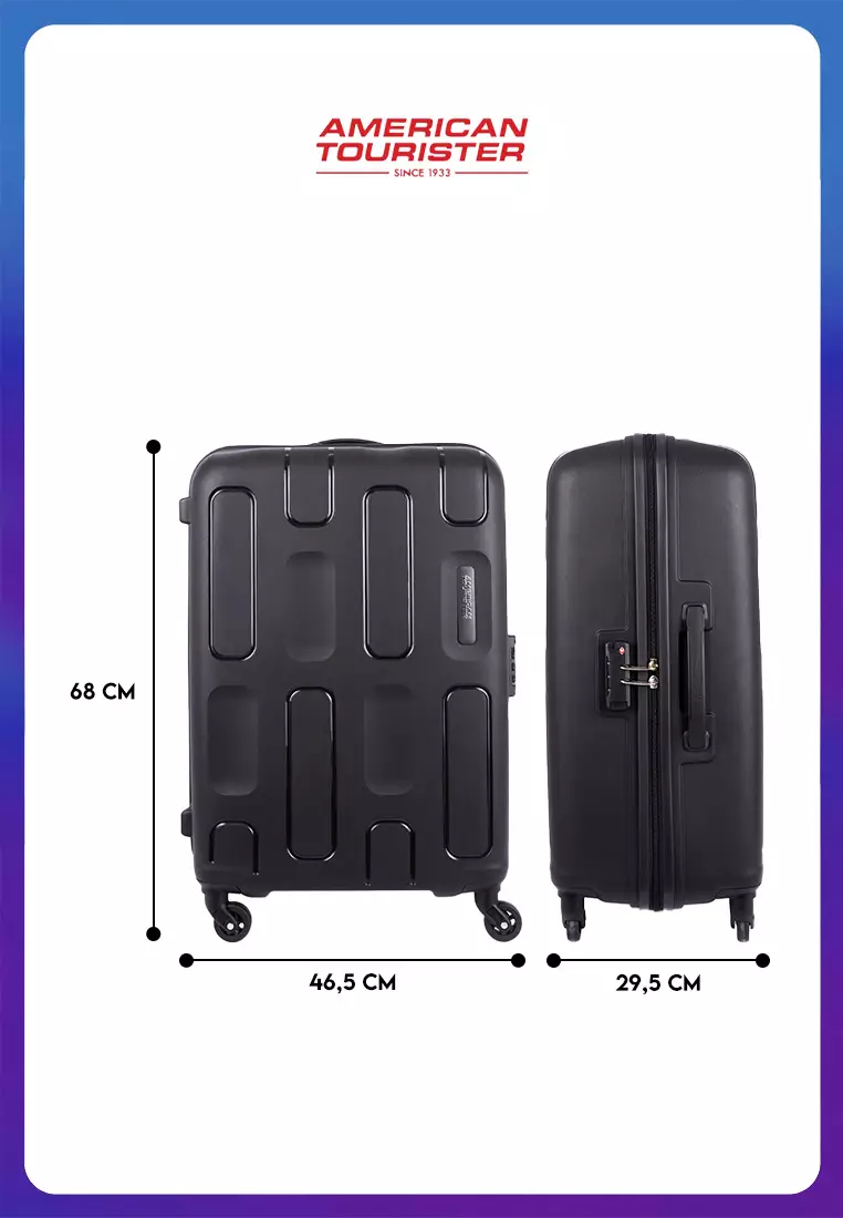 American Tourister Koper Hardcase Ellipso Medium 25inch - Black