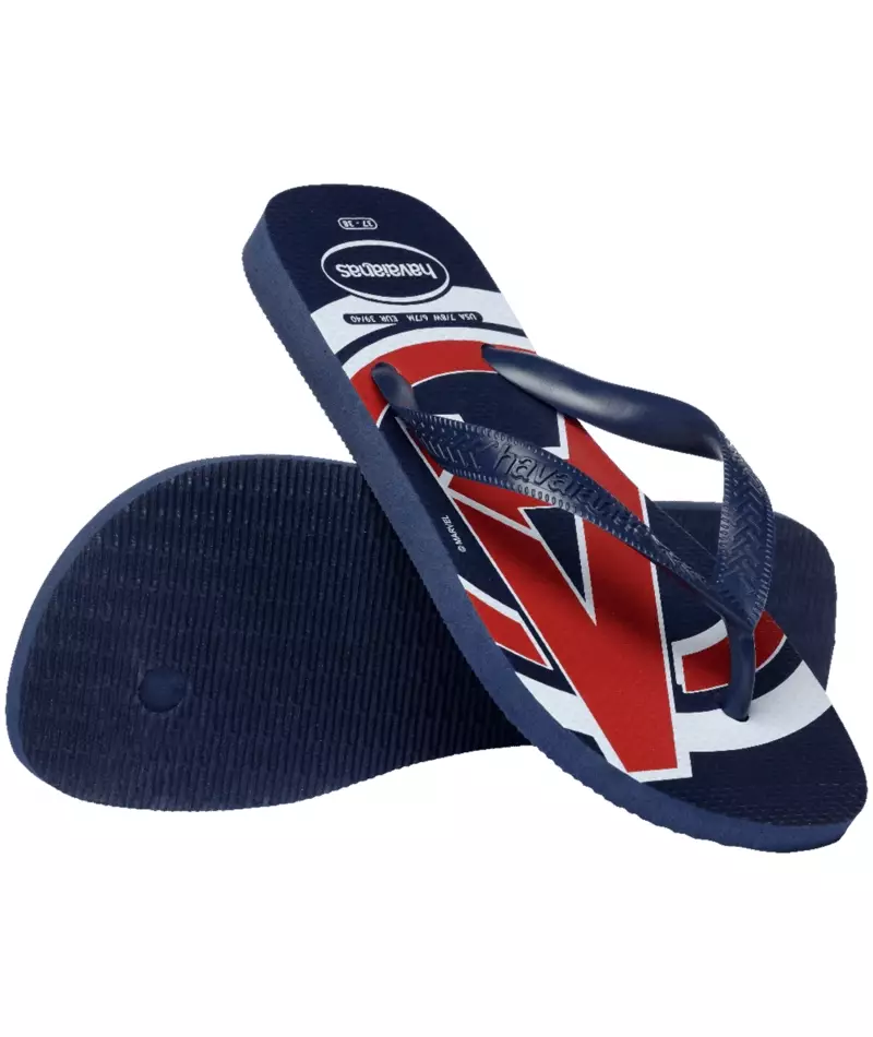Havaianas Top Marvel Logomania Navy Blue/Navy Blue/Navy Blue - Sandal Pria