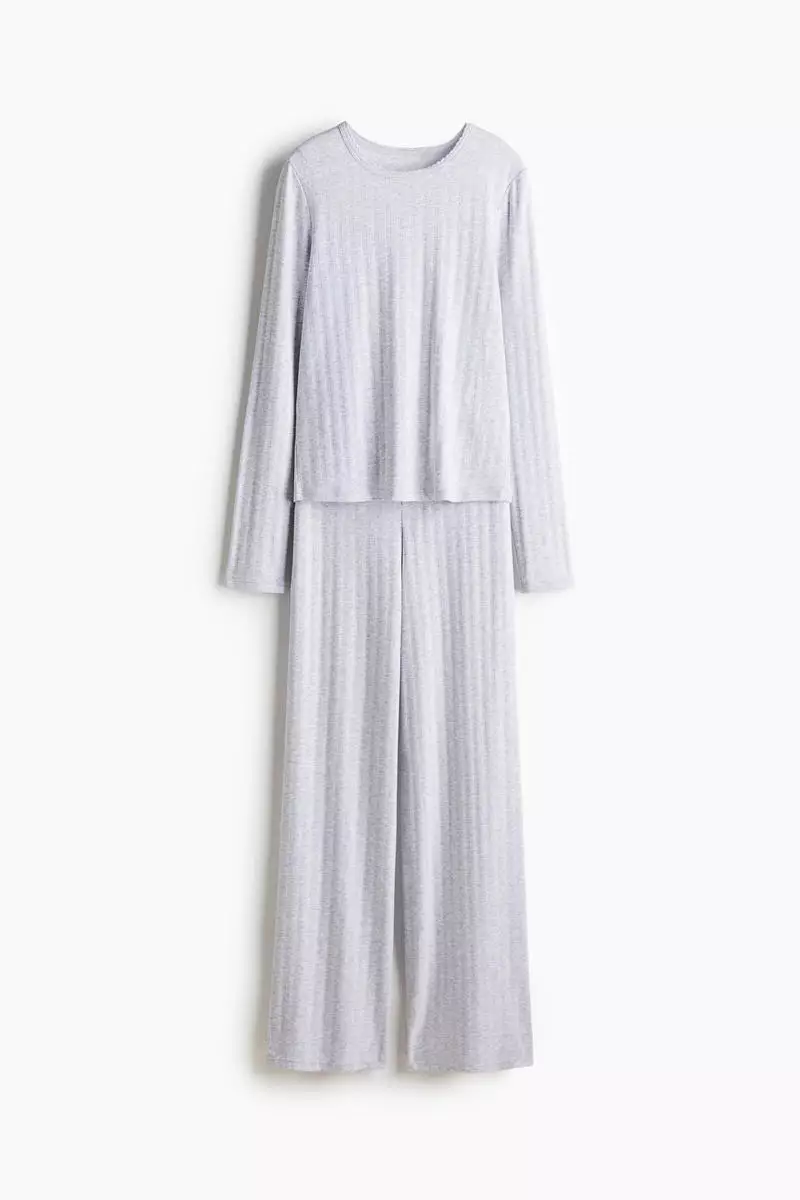 Pointelle jersey pyjamas
