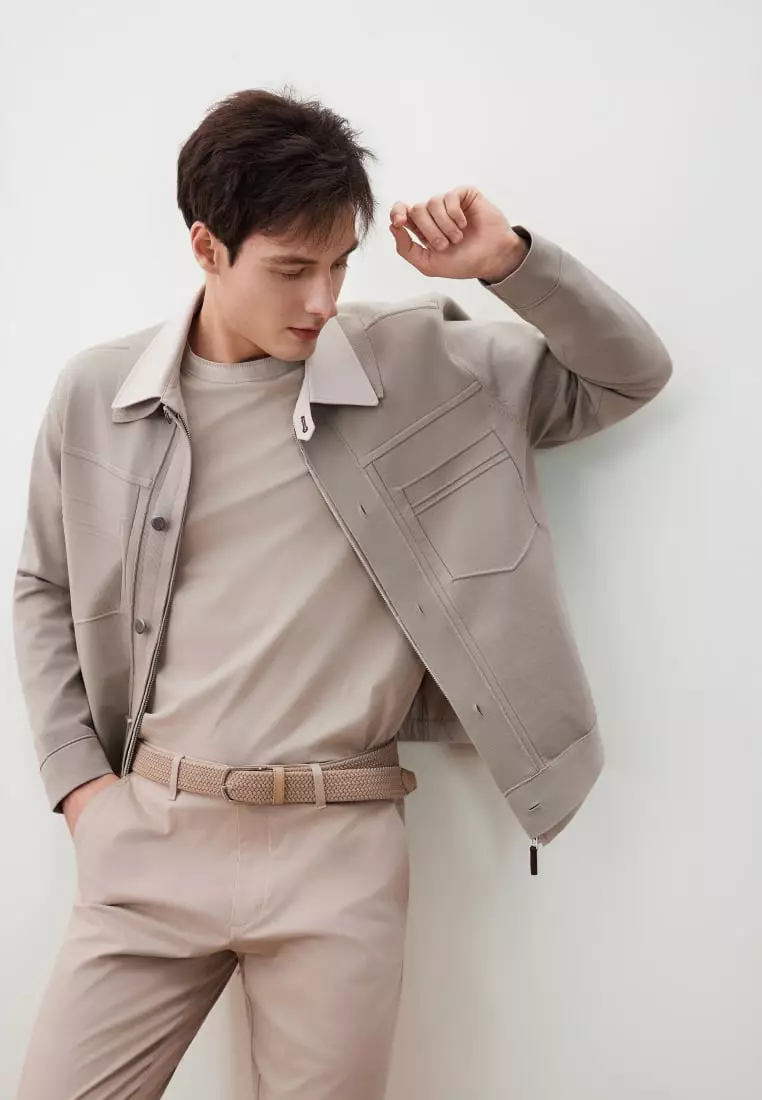 G2000 Mercerized Cotton Jersey High Crew Neck Regular Fit Tee