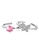 Her Jewellery pink and silver Butterfly Cube Ring - Made with premium grade crystals from Austria 29F0DACA4C205FGS_3
