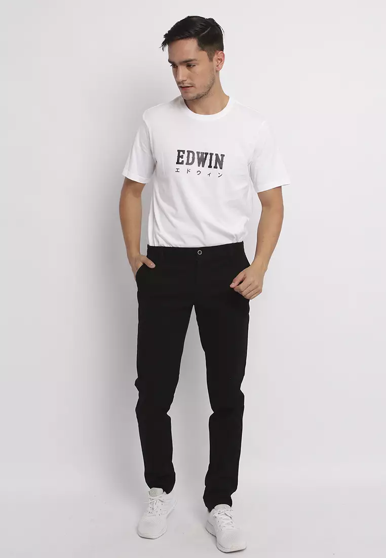 MAGINOT BEAL BLACK Celana Chinos Slim Fit Stretch