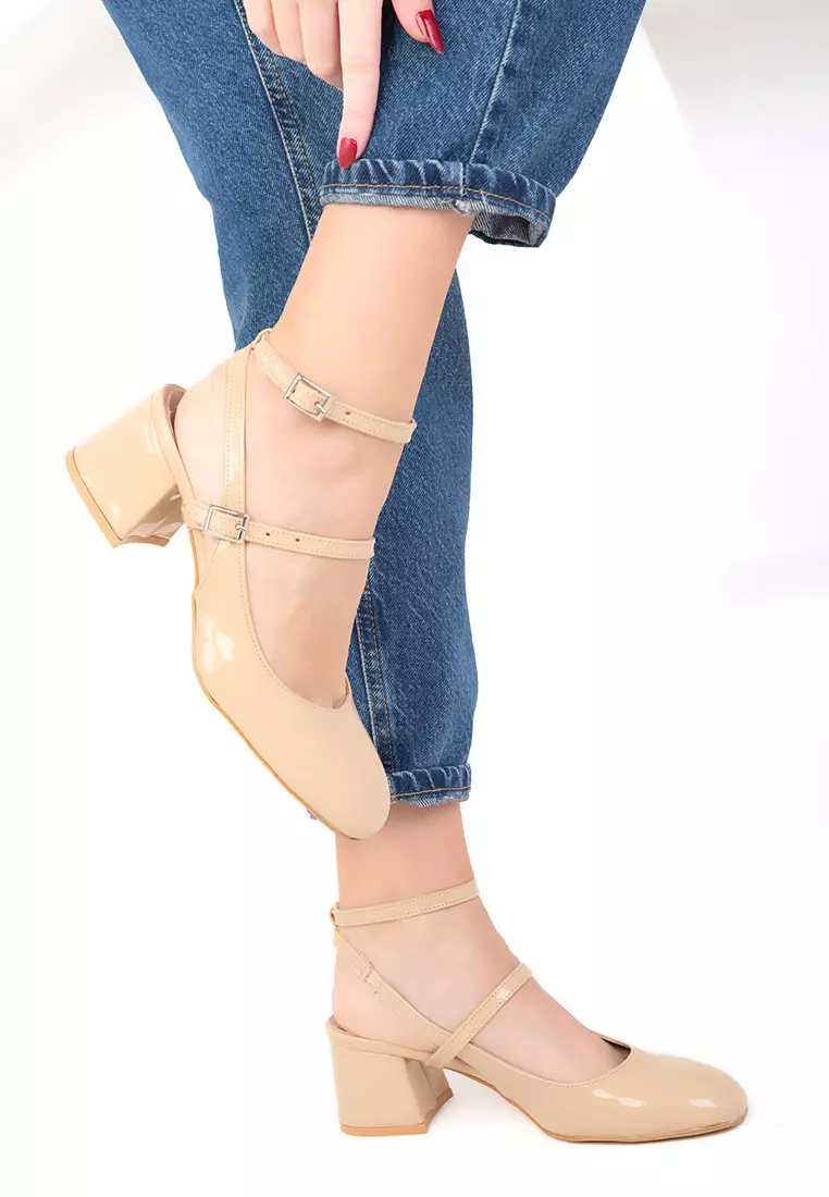 Discount on Soho  shoes - SKU: Double Strap Low Heels