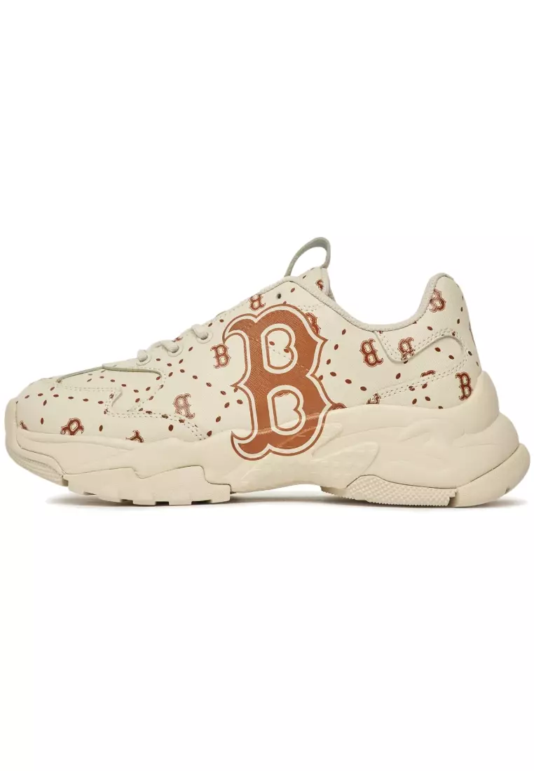 MLB BIGBALL 波士頓紅襪隊 MONOGRAM CHUNKY SAFFIANO 鞋