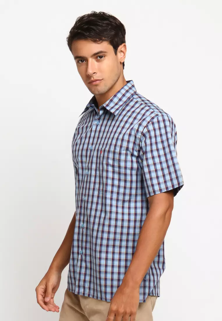 Byford Short Sleeve Kotak-kotak