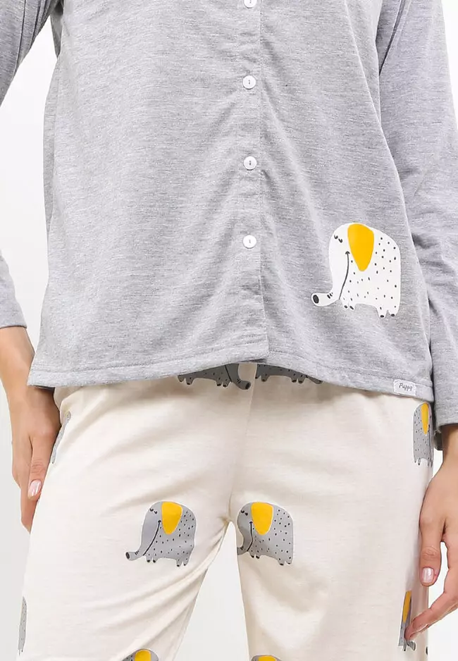 Pyjama Long Sleeve Long Pants Sleepwear