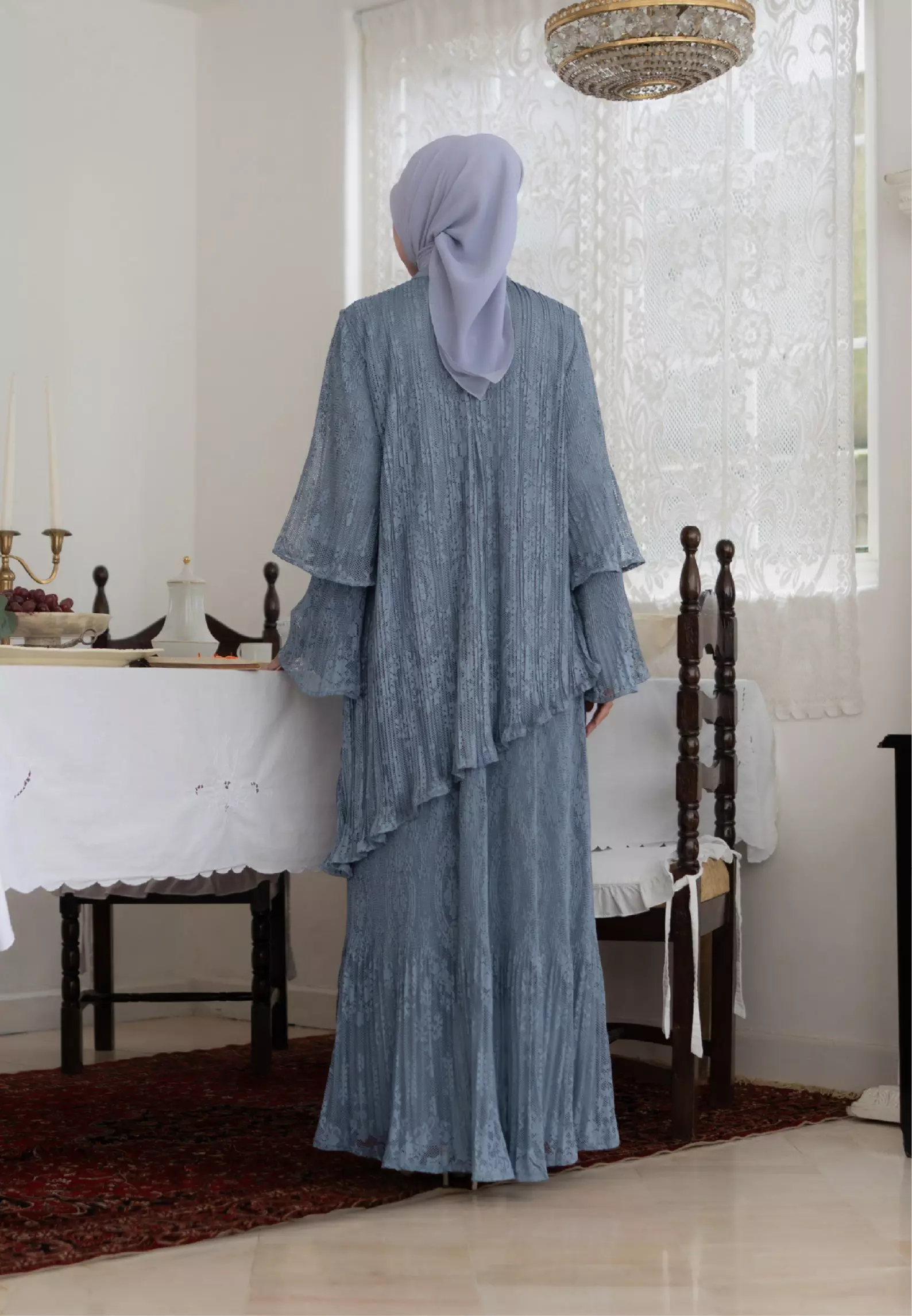 Damara Dress - Steel Blue