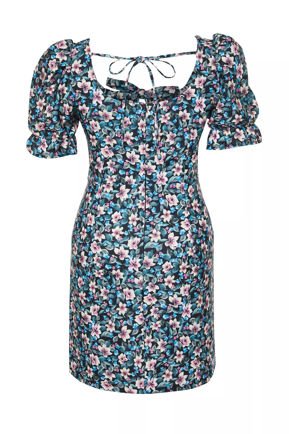 Plus Size Puff Sleeve Dress