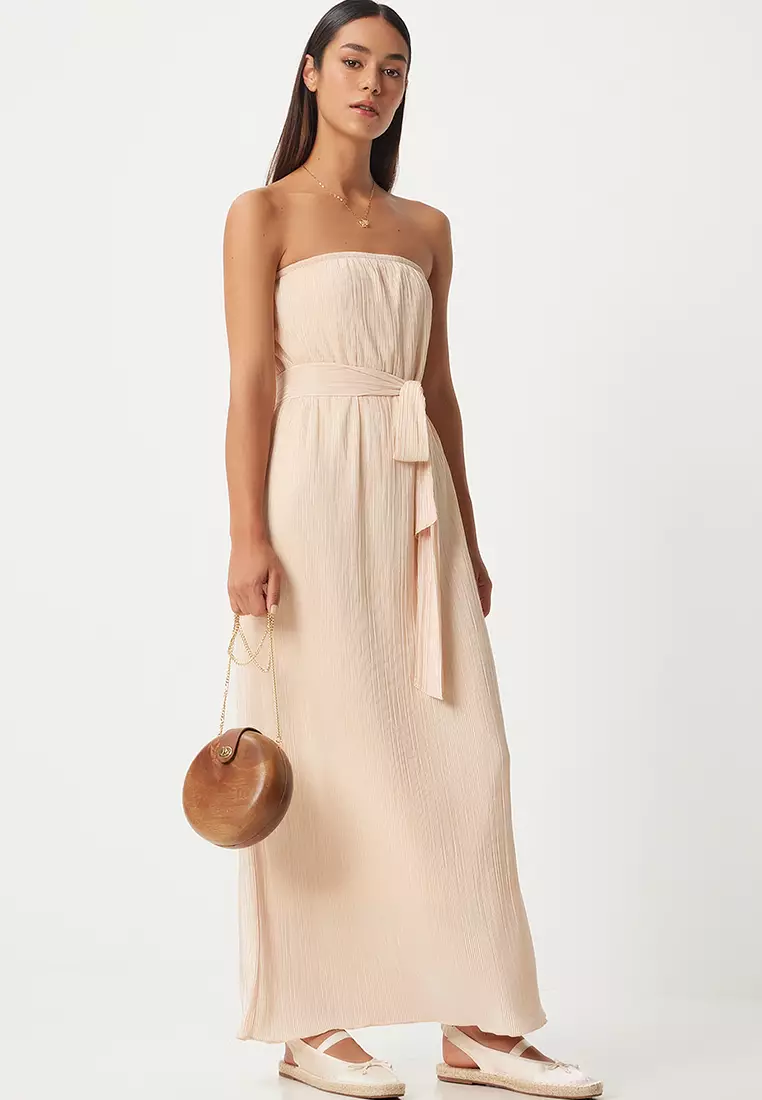Pleated Maxi Dress