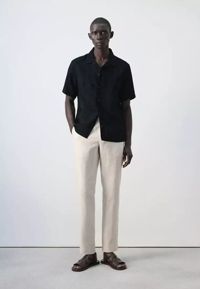 Regular-Fit 100% Linen Shirt