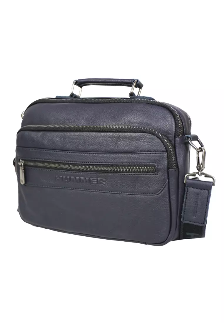 HUMMER LEATHER HORIZONTAL SLING  BAG - 18131071