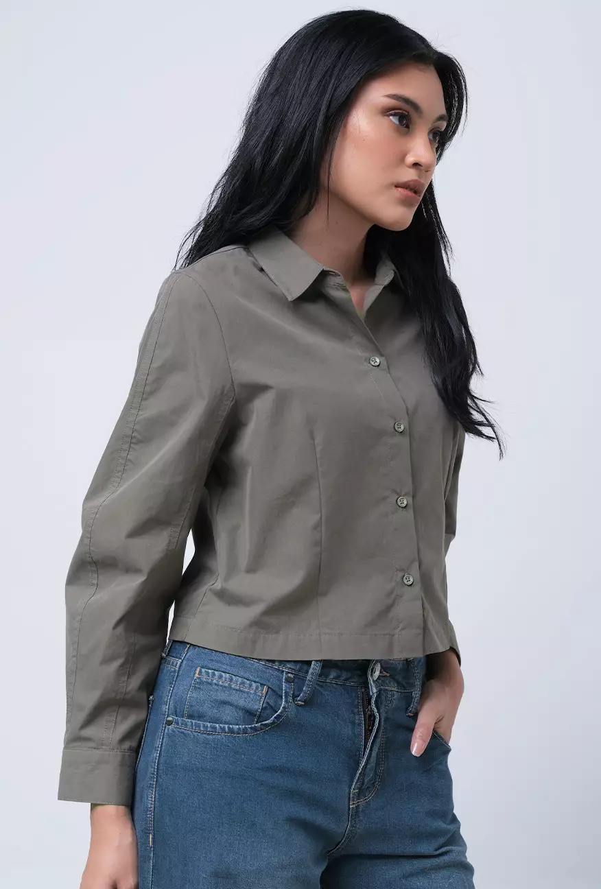 Kemeja Wanita Rose Olive