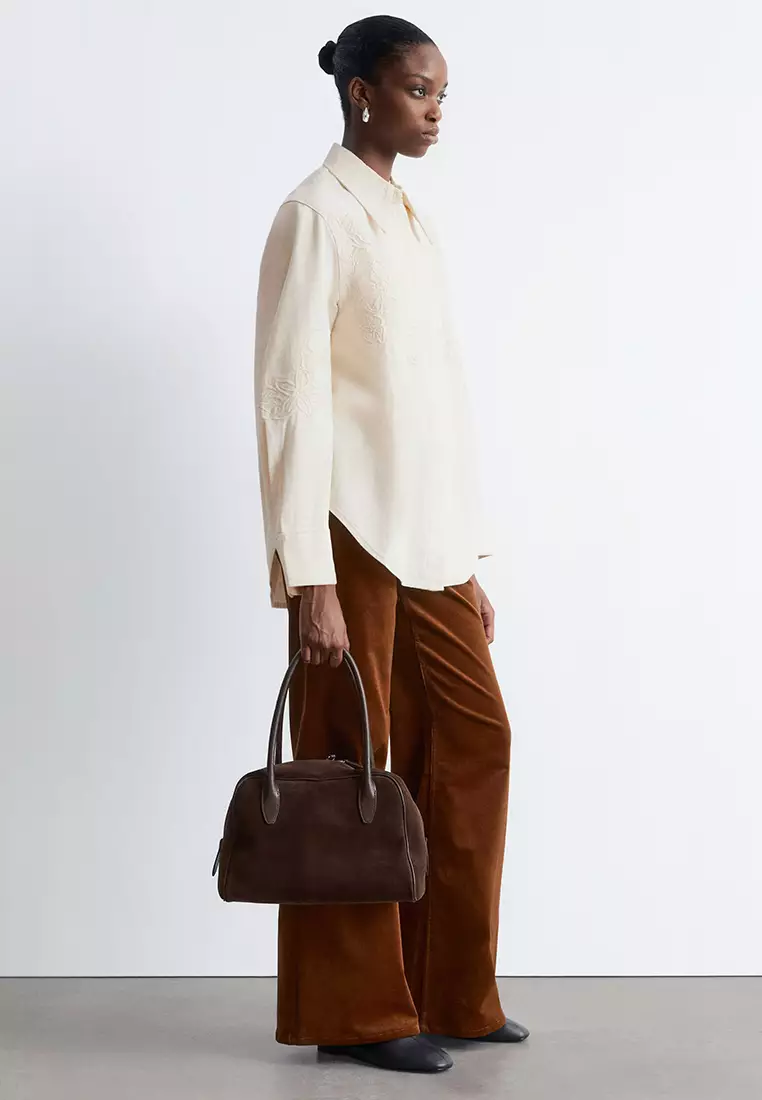 Embroidered Denim Shirt