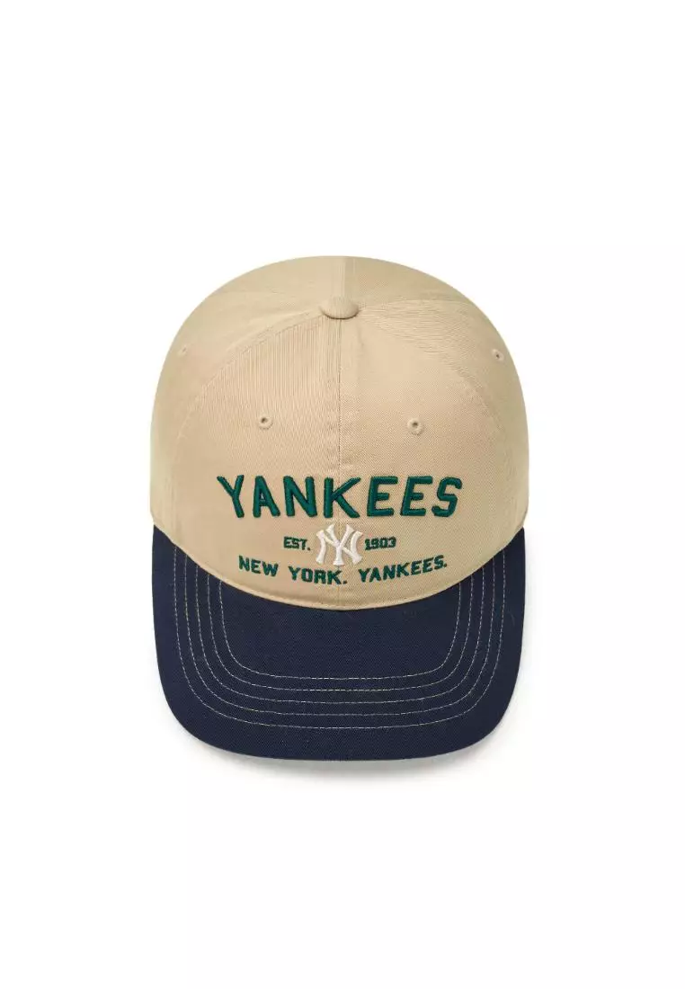 VARSITY LETTERING COLOR BLOCK UNSTRUCTURED BALL CAP NEW YORK YANKEES