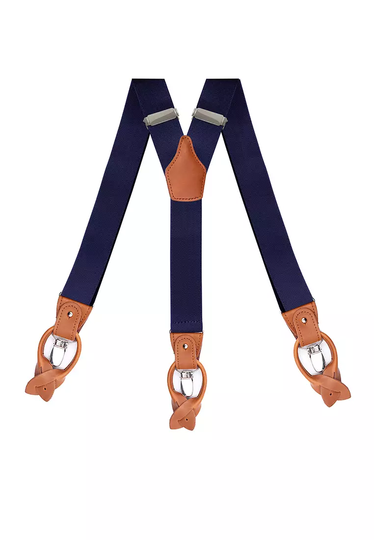 Buy HAPPY FRIDAYS Men's Fashion PU Clip Suspenders MF651-02 2024 Online
