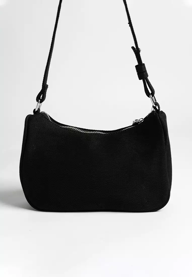 Violet Denim Hobo Bag