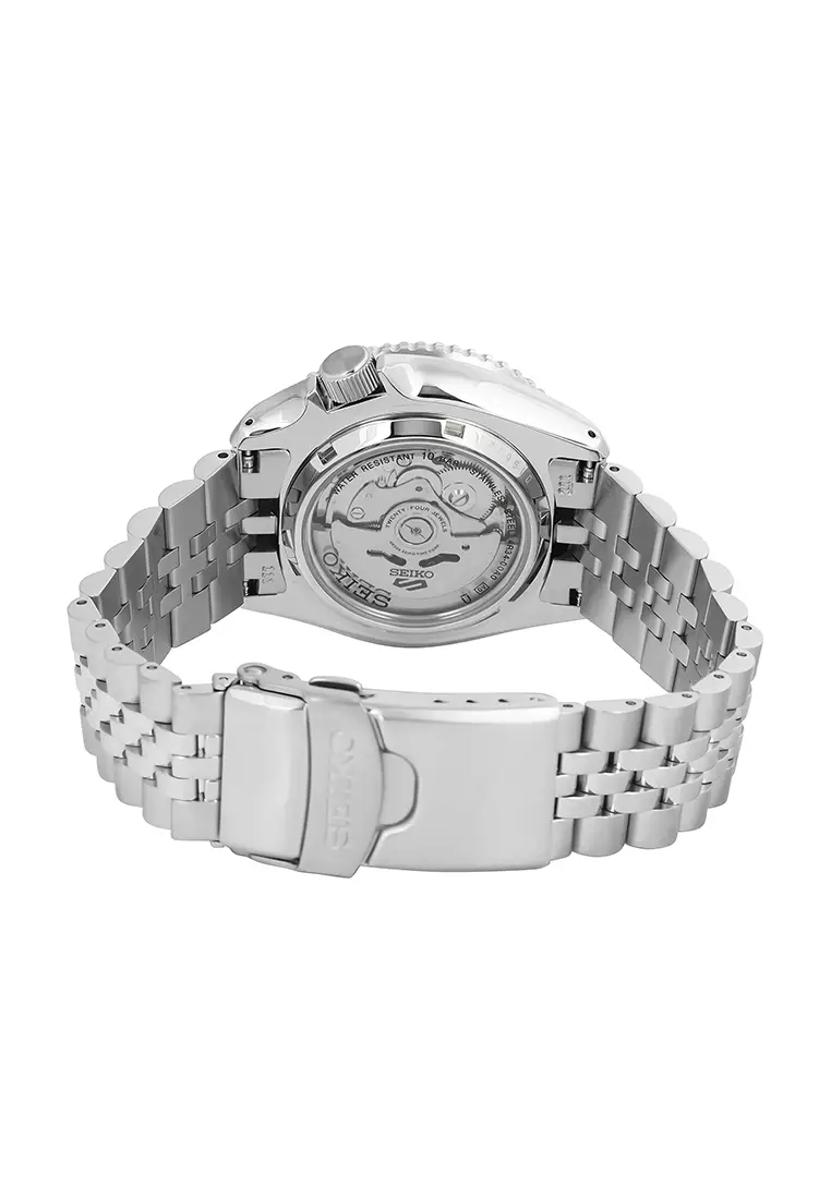 Seiko 5 Sports SSK033K1 - Jam Tangan Automatic Pria - SKX Series Automatic GMT Silver Dial - All Stainless Steel