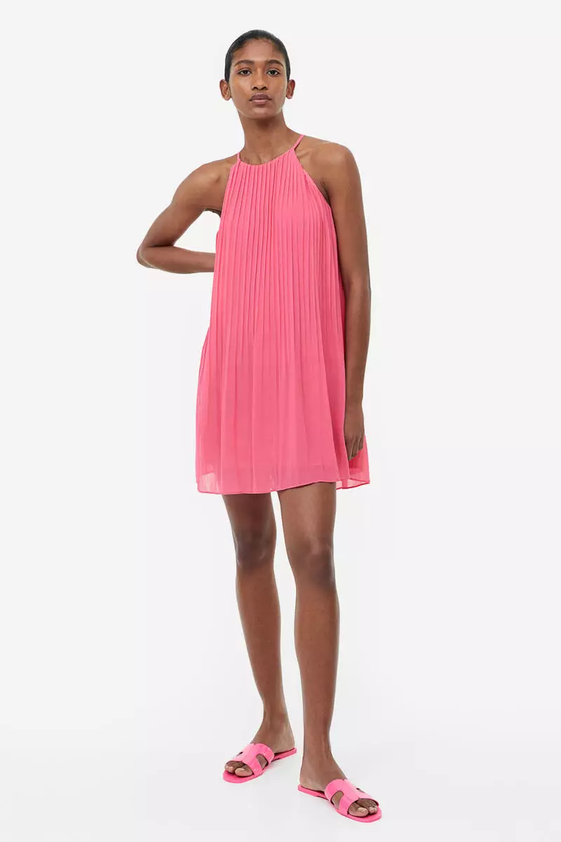 Chiffon pleated swing new arrivals dress