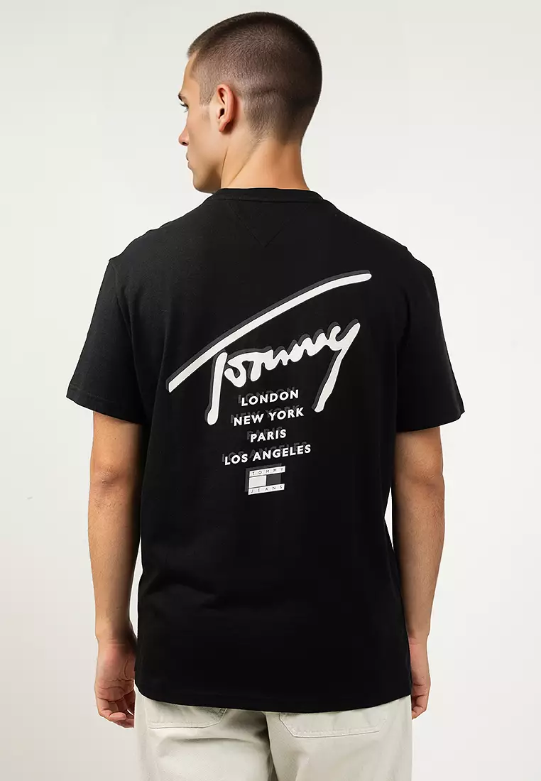 Buy Tommy Hilfiger Sign City Tee - Tommy Jeans Online | ZALORA Malaysia