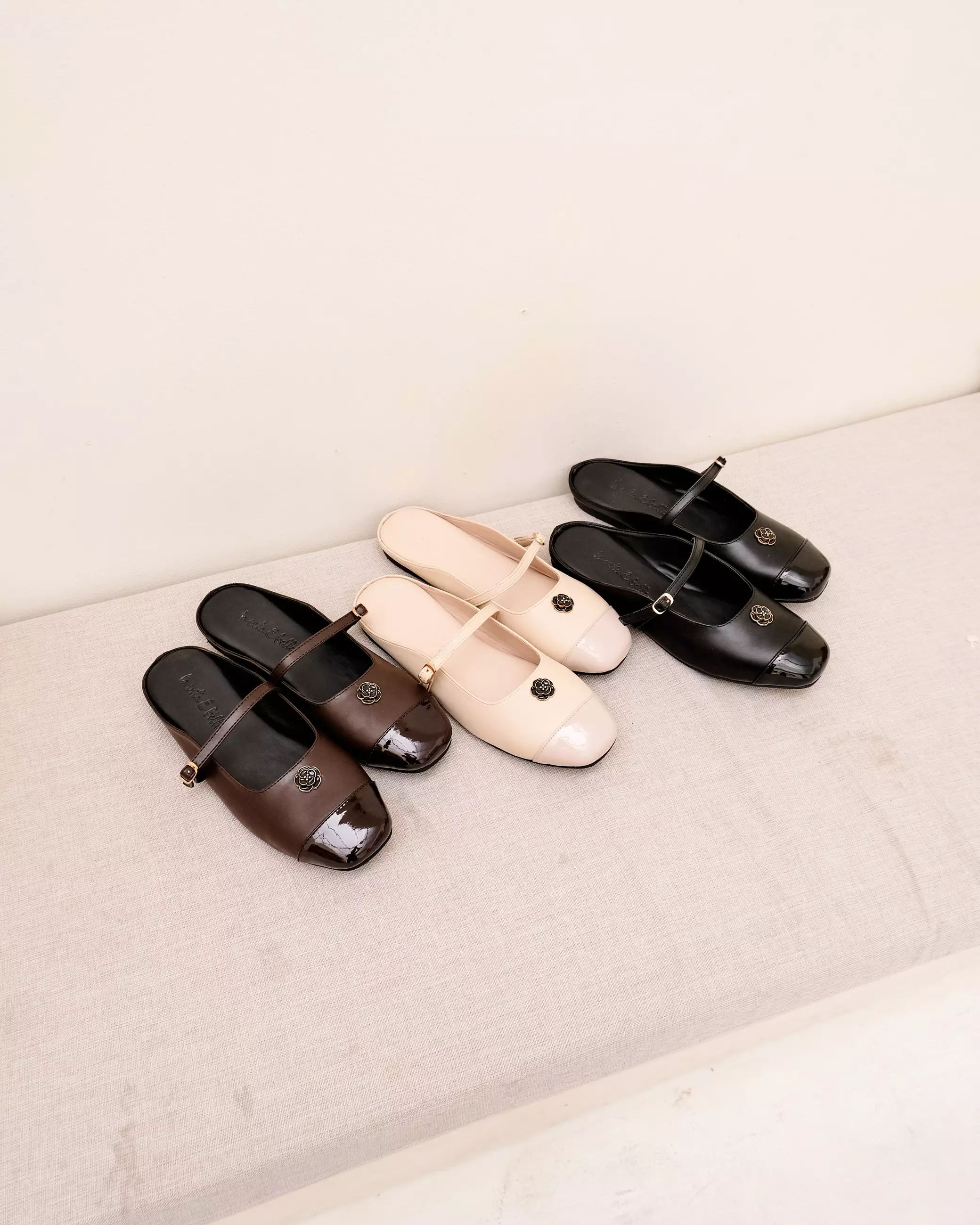 Rosy Women Mary Jane Mules Sepatu Sandal Flat Selop Wanita