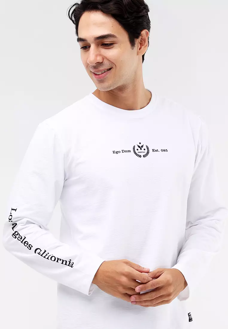 Round Neck Streaky Long Sleeves