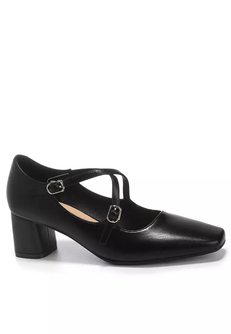 Discount on Twenty Eight Shoes  shoes - SKU: 5cm Cross Strap Mary Jane Shoes By555-2