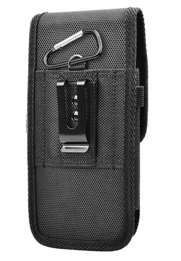 Ars Tas Smartphone Case Unisex Waist Bag Fanny Pack Belt Loop Material Nilon ORIGINAL - Black
