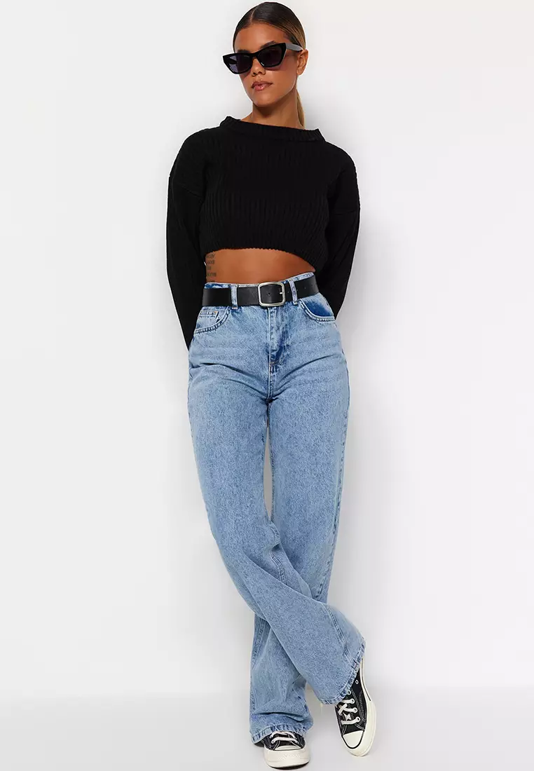 High Waist Wide Leg Jeans