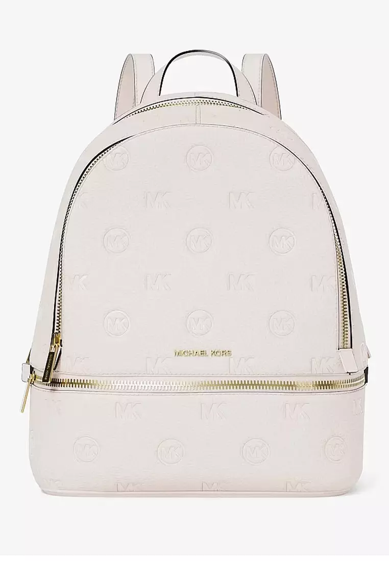 Rhea Medium Logo Debossed Backpack
