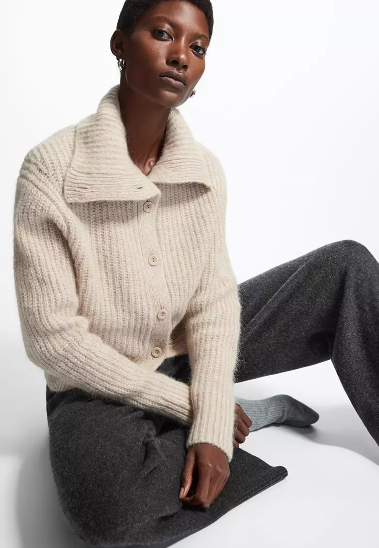Buy COS Spread Collar Wool Cardigan 2024 Online ZALORA Philippines