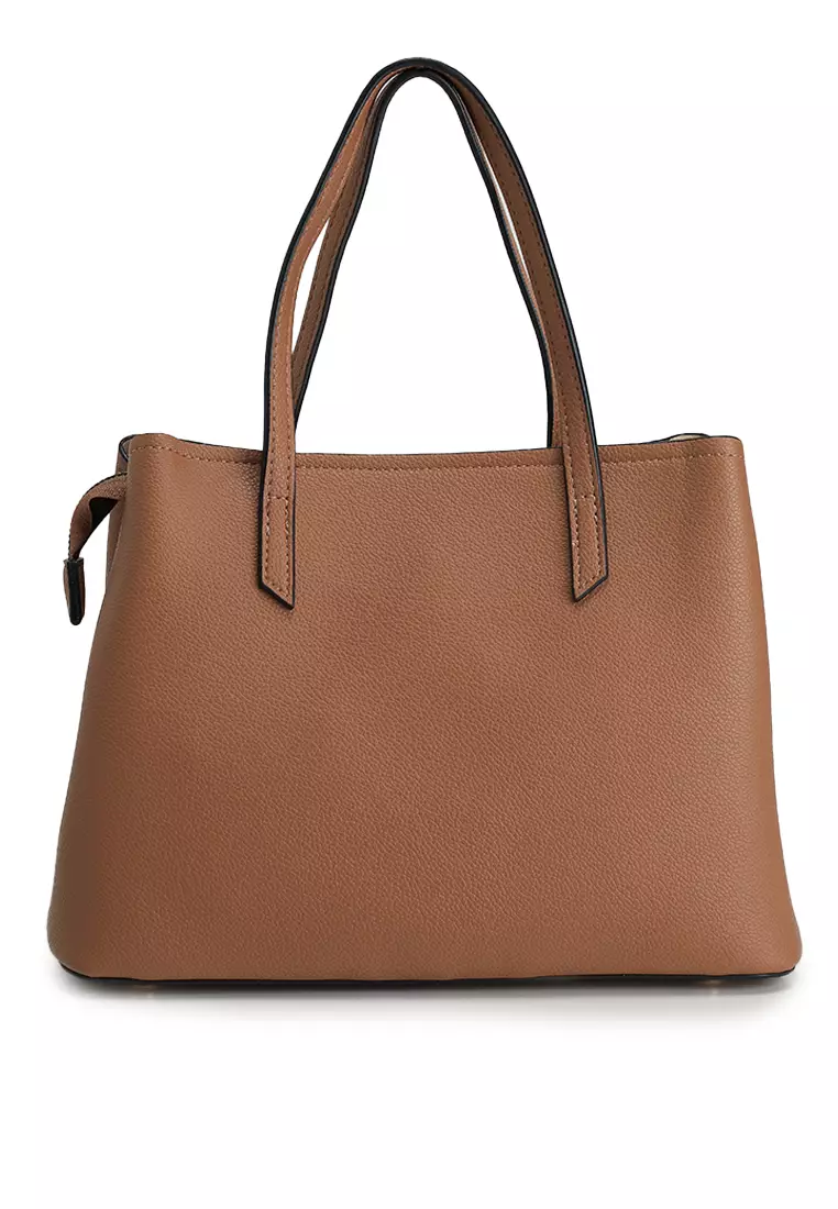 Pebbled Multi-Compartment Tote